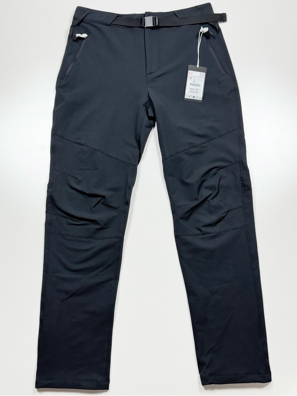 Zara Athleticz Technical Hiking Trail Pants Belted Black NWT Men’s M